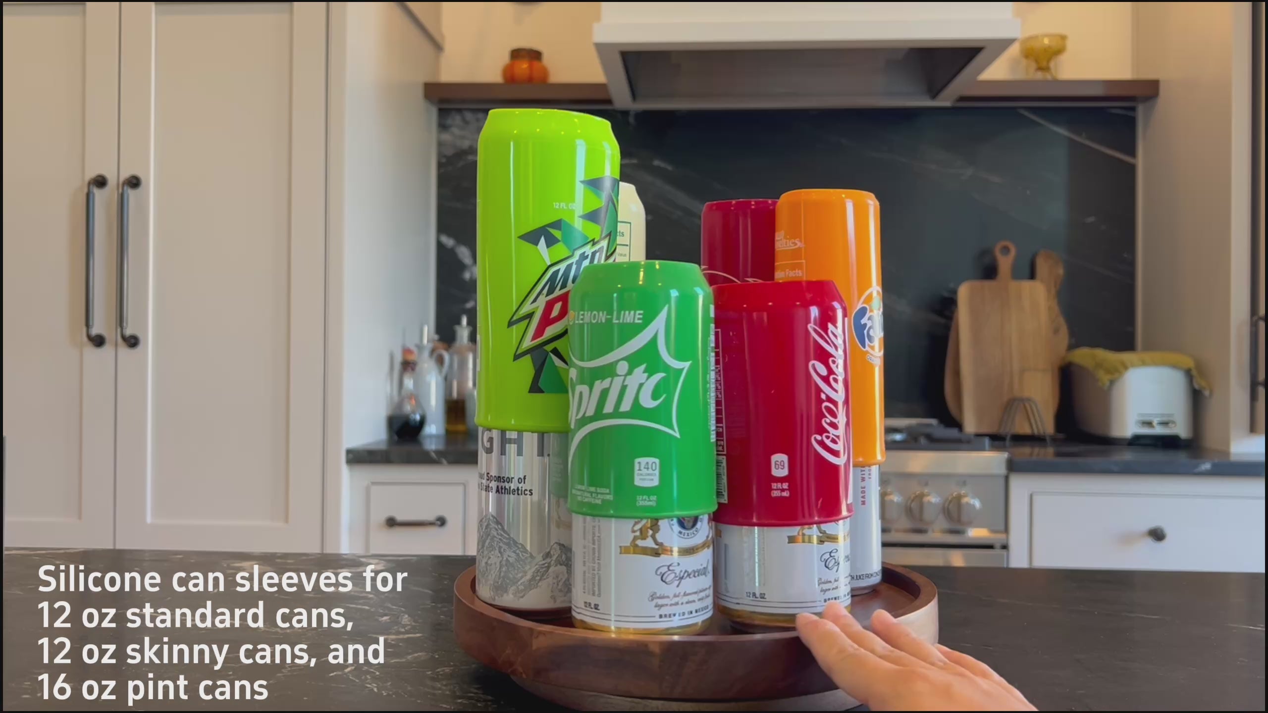 The Ultimate Can Cover Set, 6 Pack Standard 12 oz, Skinny 12 oz, and 16 oz Drink Sleeves that Look Like Soda